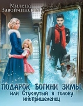 Обложка книги https://1000knig.com/8669-podarok-bogini-zimy-ili-stuknutyj-v-golovu-inoprishelenec.html